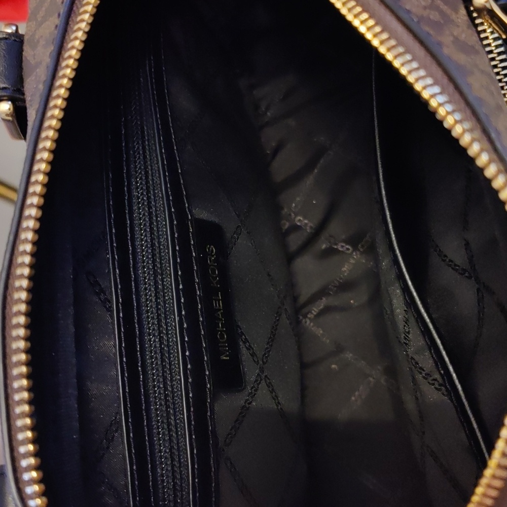 Michael Kors Collection Black and Brown Crossbody Bag - Picture 10 of 12